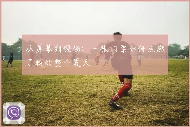 从屏幕到现场：一张门票如何点燃了我的整个夏天
